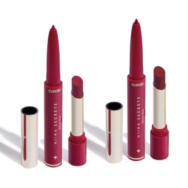Imagem de Combo Duo Perfect Match Niina Secrets: Batom Rosa 1,65g + Batom Marrom Malva 1,65g