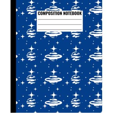 Imagem de Composition Notebook: Space Astronomy Series Notebook, Astronomy For Kids, Astronomy Notebook Journal, Notebook For School, Student School Supplies 7.5 x 9.25 in 120 Pages Lined Paper