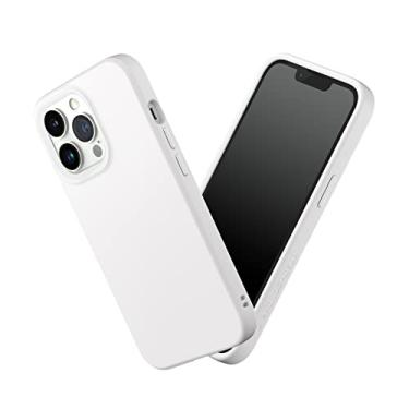 Imagem de RhinoShield Capa compatível com [iPhone 13 Pro] | SolidSuit - Capa protetora de design fino absorvente de choque com acabamento fosco premium 3,5 m/proteção contra quedas de 3,4 m - Branco clássico