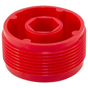 Imagem de Caplugs 99395390 Plugue rosqueado de plástico para conexões hidráulicas O-ring de face plana. PDH-1 3/4-12, PE-HD, para plugue tamanho da rosca 3,5-12 polegadas, vermelho (pacote com 20)
