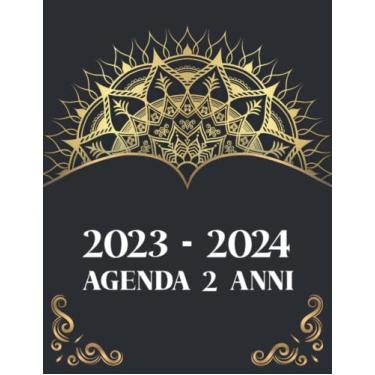 Imagem de Agenda 2 Anni 2023-2024: lanner biennale grande | Calendario mensile 2 anni 2023-2024 | da gennaio 2023 a dicembre 2024-24 mesi con ferie | Organizzatore del programma dell'agenda