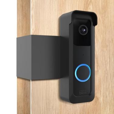 Imagem de Suporte de campainha Blink, suporte de porta de vídeo anti-roubo Blink sem perfuração, sem bloqueio de movimento e sensores de câmera, suporte de campainha para aluguel de casas e apartamentos.