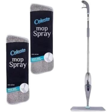 Imagem de Mop Spray Esfregão Vassoura com Reservatório e Refil Extra – Praticidade e agilidade, Eficiência economia para Limpeza de casa.