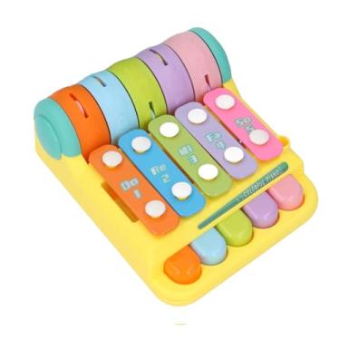 Imagem de Brinquedo de Bater de Piano, Teclado de Piano do bebê Interativo Batendo Brinquedo de Aprendizagem Educacional Instrumentos Musicais para Pré-escolares (Amarelo)
