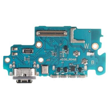Imagem de BESJMYT Substituição da porta de carregamento para Samsung Galaxy A53 5G USB Dock Dock Conector Tipo-C Placa de cabo flexível com conector de microfone, fone de ouvido, porta de microfone, reparo para