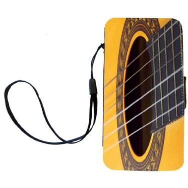 Imagem de Rikki Knight Capa carteira flip para guitarra com aba magnética para Apple iPhone 4 e 4s
