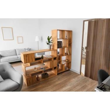 Imagem de Porta de Pvc Sanfonada 210x60cm Permatti Imbuia