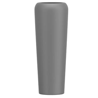 Imagem de Vaso Grande Plantas Fibra De Vidro 95cm Estilo Vietnamita Flórida G (Cinza Escuro Fosco)
