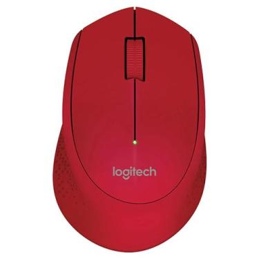 Imagem de Mouse Logitech M280 Vermelho/preto/branco/azul, Vermelho
