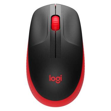 Imagem de Mouse Logitech M190 - Vermelho/azul/preto, Vermelho