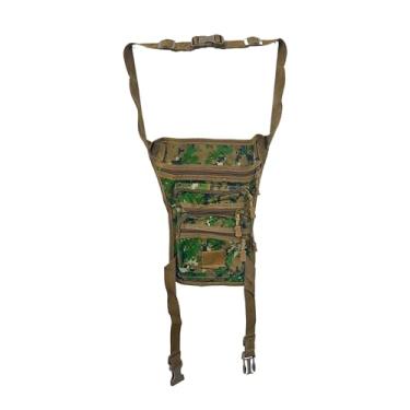 Imagem de Pochete de Perna e Cintura Unissex J'PRIB Bolsa Cartucheira Mochila com 5 Compartimentos, Ajustável (ESTILO 5)