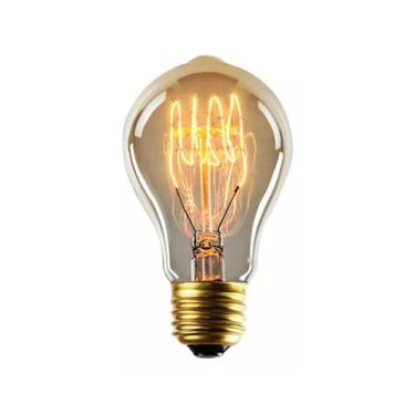 Imagem de Lâmpada Filamento Carbono A19 Retrô Vintage 40w Branco Quente Bivolt I