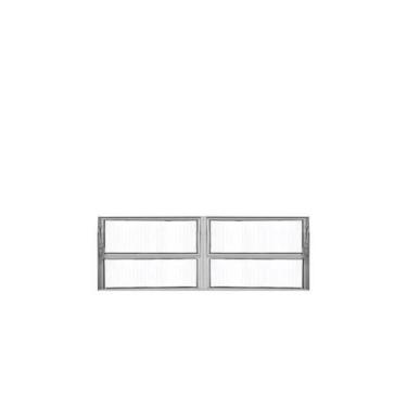 Imagem de Basculante duplo 0,40 x 1,50 alumínio brilhante - Alfa Esquadrias, Úni