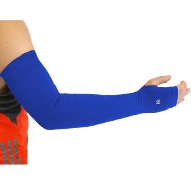 Imagem de Manguito com Polegar Proteção U.V. Kanxa, Azul, Unissex, GG
