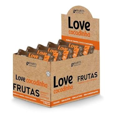 Imagem de Hart's Natural Barra Love Cocadinha 25g, 100% Natural, Coco Ralado, Tâmaras e Castanha do Pará, Vegana, Sem Glúten, Sem Açúcar, Snack Saudável com Sabor de Cocada (24 unidades)
