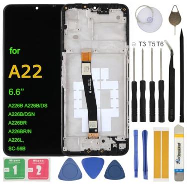 Imagem de UYGHHK Substituição de tela LCD TFT para Samsung Galaxy A22 5G SM-A226B SM-A226B/DSN A226BR 16.6 cm Montagem LCD Display Touch Screen Digitalizador com moldura de ferramentas de reparo