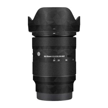 Imagem de Camerea Lens Skin Anti-Scratch Adesivo para Sigma 28-70mm F2.8 DG DN Apto para Sony E Mount Camerea Coat Vinly Película Protetora Corpo Decalques Capa 1:2,8 28-70 2,8 (Triângulo Preto)