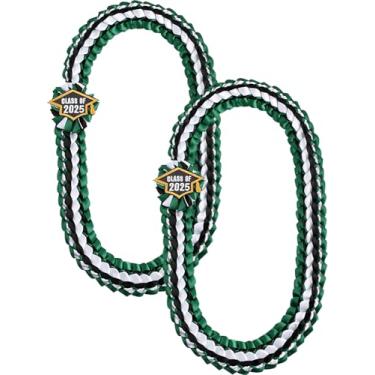 Imagem de TFTAFAN Colar de seda Leis para graduação Leis Class of 2025, colar trançado para formatura, faculdade, decoração faça você mesmo, artigos de festa, standard, dacron, sem pedras preciosas