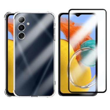 Imagem de Capa Protetora Transparente Anti-Impacto com Película de Vidro 3D Compatível Samsung Galaxy M14