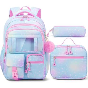Imagem de Mochila Infantil Fimibuke para Meninas - Com Lancheira e Estojo