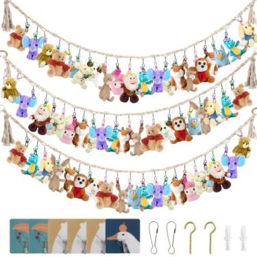Imagem de Organizadores Suspensos LUCKIPLUS para Brinquedos de Pelúcia - Kit com