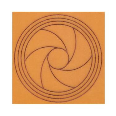 Imagem de Placa Grafico Diafragma G 15x15cm - Radionica Radiestesia - Dhonella