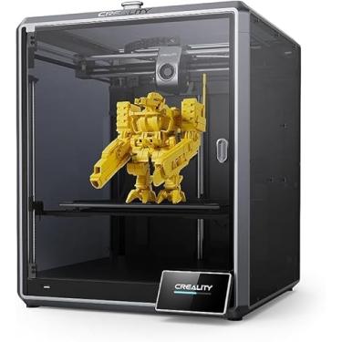 Imagem de Creality Impressora 3D k1 max, impressora 3D rápida, velocidade de até 600 mm/s e aceleração de 20.000 mm/s², capacidade multicolorida, precisão de impressão de 100 ± 0,1 mm, refrigerado