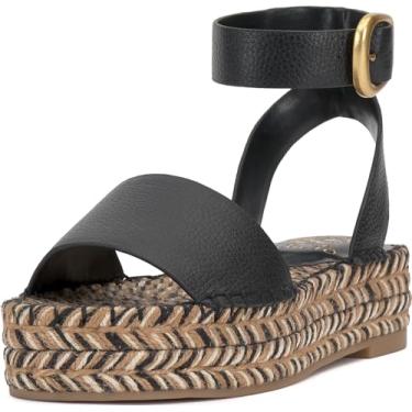 Imagem de Vince Camuto Sandália feminina Darna Espadrille Wedge, Preto, 34