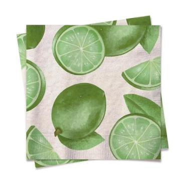 Imagem de Guardanapo de Papel 32,5x32,5cm Limão Tahiti - 20 Un - Cromus