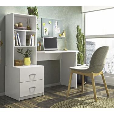 Imagem de Escrivaninha para Quarto Branca Cristal Peternella