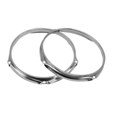 Imagem de YIJU Conjunto de argola de bateria 2x, anéis de tambor de substituição, argola de massa, para desempenho, decorativo, 14 Polegadas 6