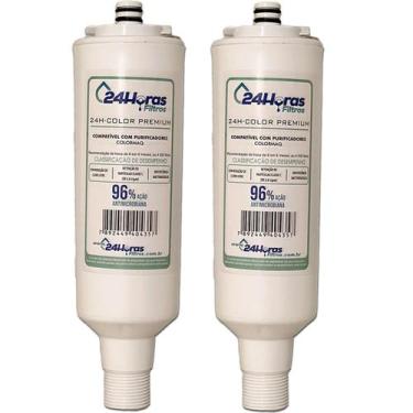Imagem de Kit 2 Filtro Refil Compatível Purificador Colormaq Premium - 24 HORAS 
