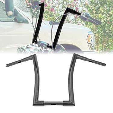 Imagem de WSays 12" Rise Ape Handlebar 1.5" Fat Bar Handlebar Black Compatible with Harley Softail Sportster XL 883 1200 Dyna and Road King 1994-2022 and Road Glide 1998-2013 Model