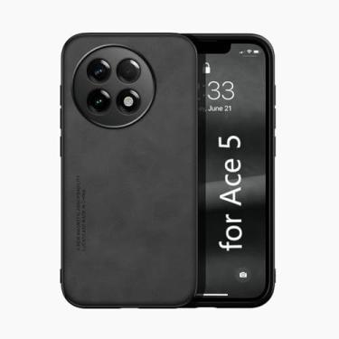Imagem de Kepuch Silklike Capa para Oneplus Ace 5 - Case Placa de Metal Embutida - Preto