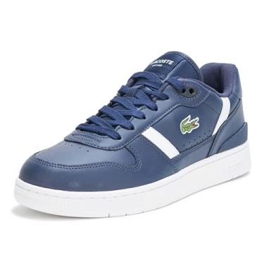 Imagem de Lacoste Tênis masculino T-Clip Set, Azul-marinho e branco, 45