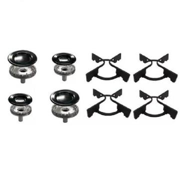 Imagem de Kit Grelha+Queimador Para Fogão Atlas 4Q Agile Glass - 4 B - Jangada