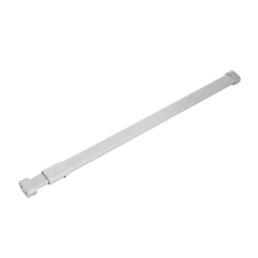 Imagem de Cabide de liga de alumínio ajustável para roupas, cabide para guarda-roupas, haste grossa, cabide para roupas com trilho, branco, 58,95 cm