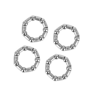 Imagem de Hihaha 4 peças de 37 mm x 7 gaiolas de rolamento de esferas, rolamentos de manivela, retentor de rolamento de roda para material durável de bicicleta