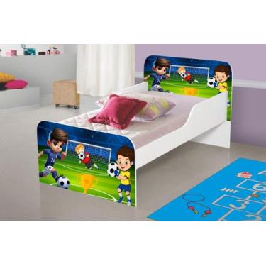 Imagem de Cama MDF caminha para quarto crianças meninos decoração adesivada pers