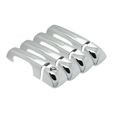 Imagem de SEGADEN Capa de maçaneta cromada compatível com DODGE Ram 1500 2019-2025 (4 portas sem abertura de passageiro sem orifício de chave inteligente) XG7757A