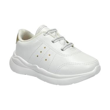Imagem de Tênis Molekinha Baby EVA 2738.101 Branco/Dourado