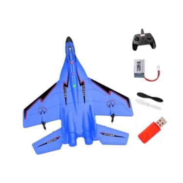 Imagem de EHJRE RC Airplane Glider Flying Presente Prático Versátil Modelo Voador Kit, Azul