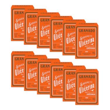 Imagem de Granado Sabonete Glicerina, Amêndoas, 90g, 12 unidades