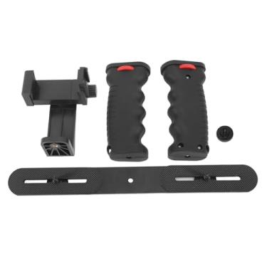 Imagem de Equipamento de vídeo para smartphone com alça e aderência estabilizadora, gaiola de telefone de liga de alumínio para vlogging, transmissão ao vivo, produção de filmes