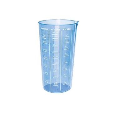 Imagem de Copo Graduado Dosador 500ml Mede Gramas Ml E Xicara (Azul) - Injetemp