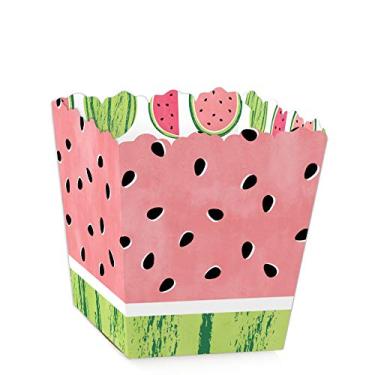 Imagem de Big Dot of Happiness Sweet Watermelon – Mini caixas de lembrancinhas de festa – Caixas de doces para festa de frutas – Conjunto de 12