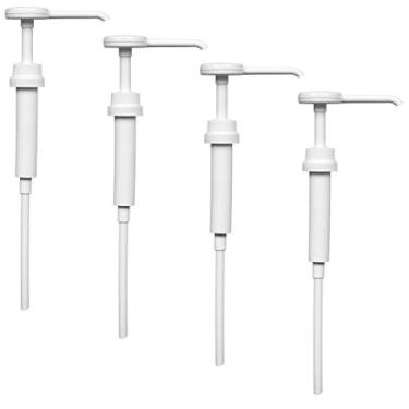 Imagem de Comfort Axis Dispensador de bomba para garrafas de 1,2 litros, frascos e jarras com acabamento de pescoço 38-400, tubo de mergulho de 24 cm (pacote com 4)