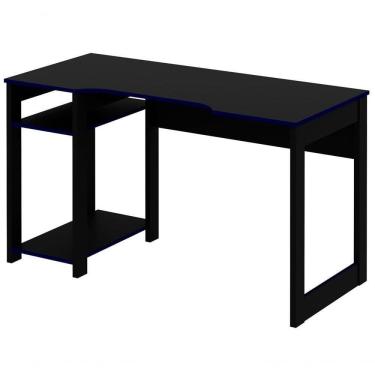 Imagem de Mesa Para Computador Gamer Me4152 Preto Azul Preto Azul