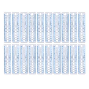 Imagem de Régua de Tamanho de Malha de Plástico, Ferramenta de Bitola de 20pcs para Costura, Artesanato Com Régua de Plástico Macio, Ferramenta de Medição para Retalhos de Medição de