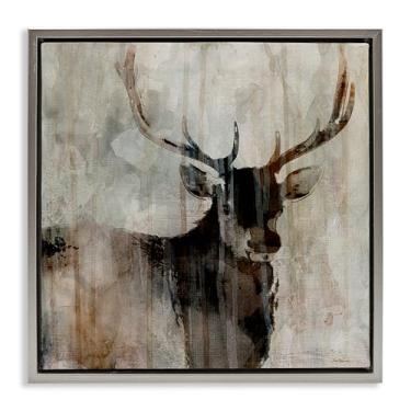 Imagem de Stupell Industries Arte de parede rústica em tela flutuante cinza Mirage Mirage por Carol Robinson, 45,7 x 45,7 cm